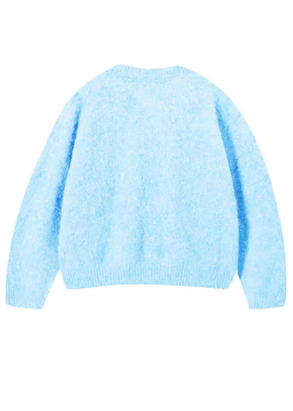 MOHAIR KNIT BLUE