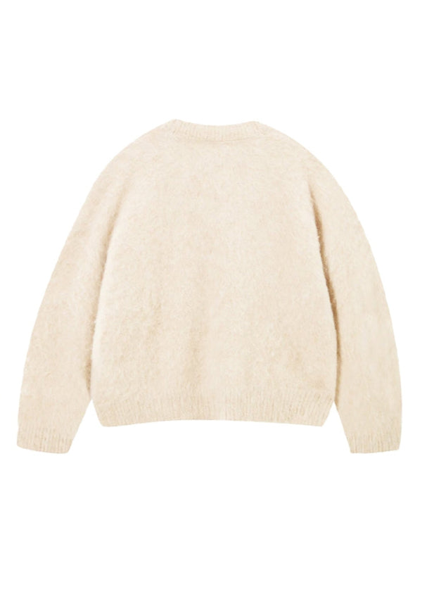 MOHAIR KNIT BEIGE
