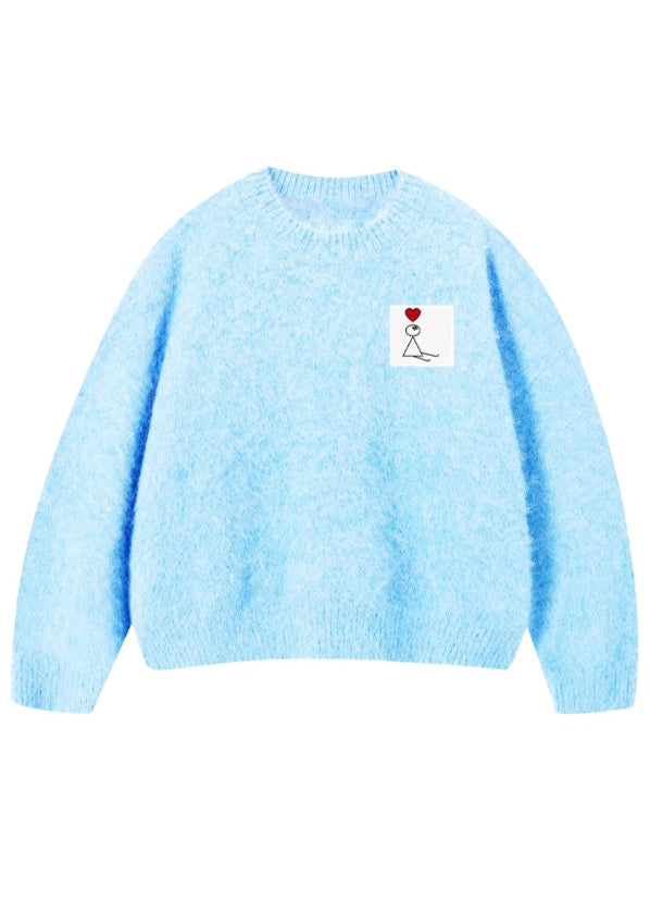 MOHAIR KNIT BLUE