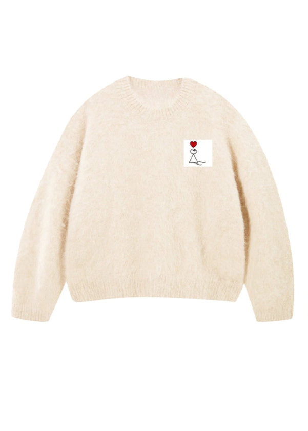 MOHAIR KNIT BEIGE